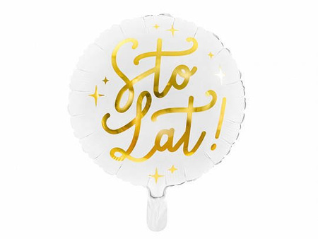 Sto lat! Balon foliowy 35 cm