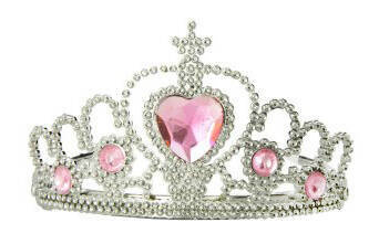 Diadem księżniczki ANNA srebrny z diamentami