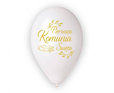 Balony Pierwsza Komunia Święta (biblia) 13 cali 5 szt.