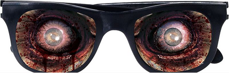 Okulary szaleńca Zombie Halloween