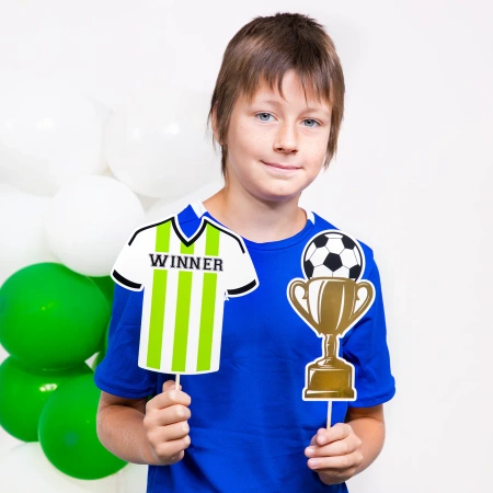 Foto rekwizyty do zdjęć fotobudka piłka nożna FOOTBALL 9 szt.