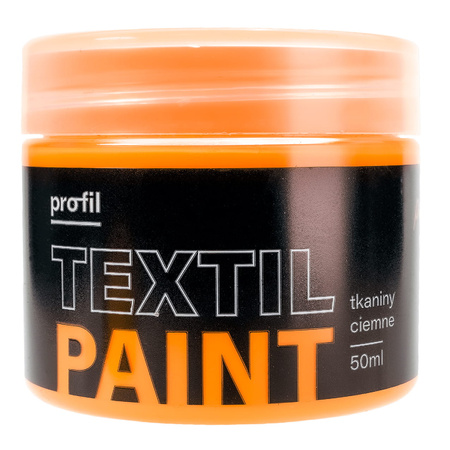 Farba do tkanin pomarańczowa NEONOWA świecąca w UV 50 ml