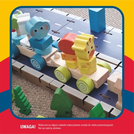 Klocki konstrukcyjne tekturowe do samodzielnego złożenia DROGA Cardblocks