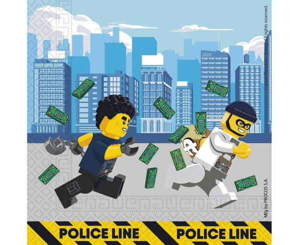 Serwetki papierowe jednorazowe Lego City 20 szt.