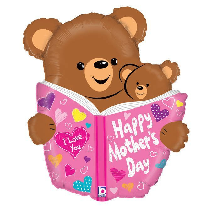 Balon foliowy Dzień Mamy Miś Niedżwiadek 28"