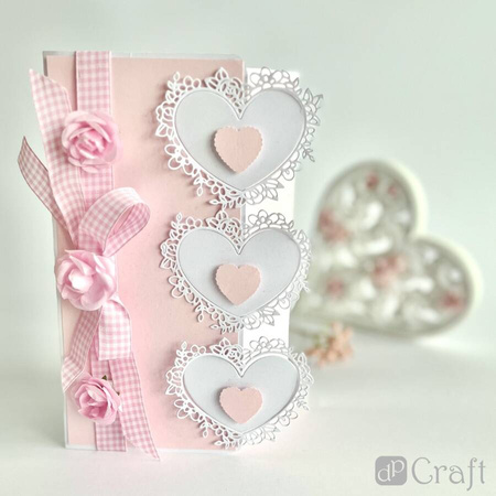 Tasiemka wstążka zestaw w odcieniach różu 6 x 2m