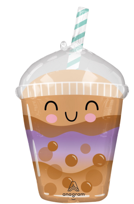 Balon foliowy Kubek Bubble Tea 17 x 29 cali, 73 cm