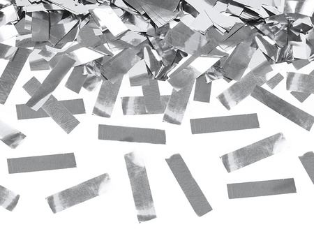 Konfetti pneumatyczne SREBRNE tuba 40 cm