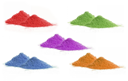 Proszek Holi kolorowy na festiwale MIX zestaw 5 sztuk