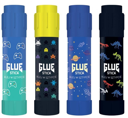 Klej w sztyfcie Game Over mix wzorów 1 szt.