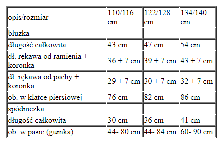 Strój GÓRALKA Z KORALAMI LUX