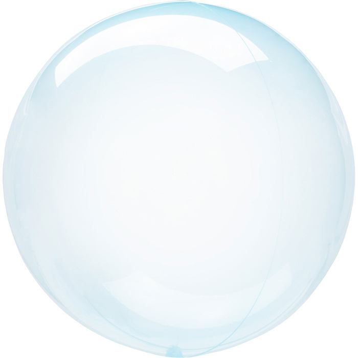 Kula Clearz Crystal balon Bubble transparentny niebieski Anagram 46 cm