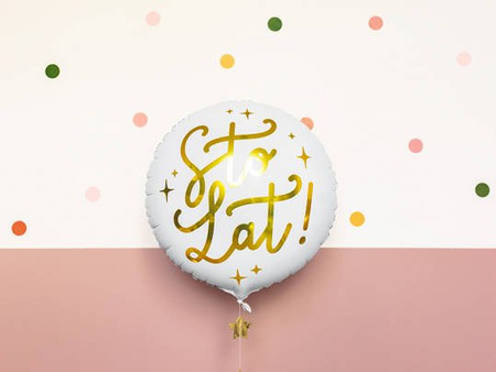 Sto lat! Balon foliowy 35 cm