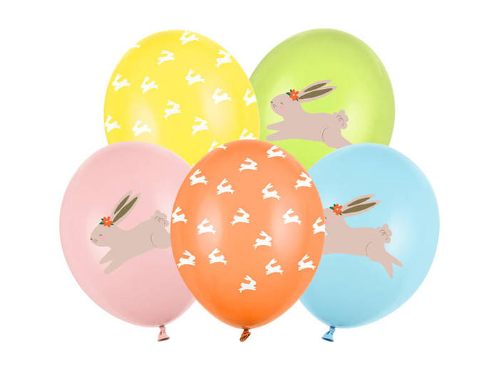 Balony gumowe Wielkanocne ZAJĄCZEK królik 12 cali 1 szt.