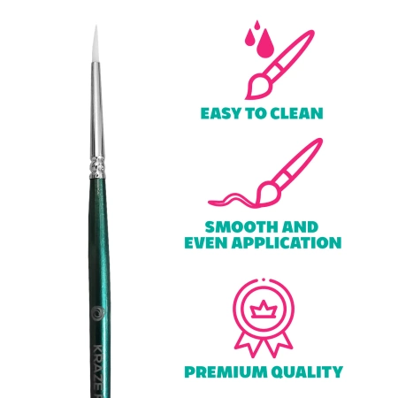 Pędzel do malowania twarzy i ciała KrazeFX - Round 1