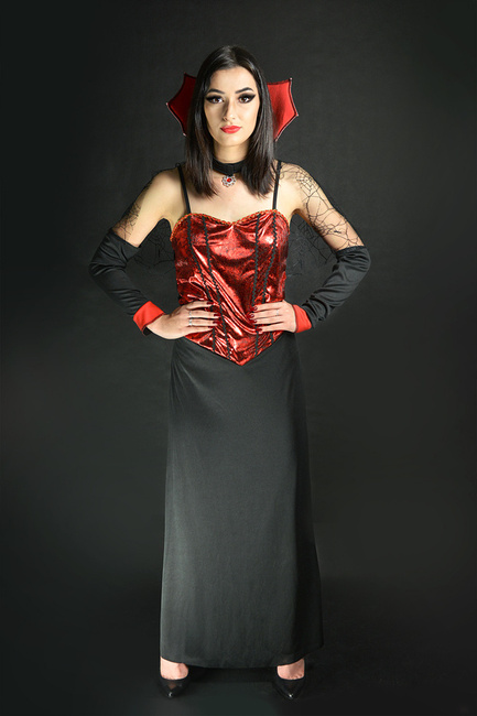 Wampirzyca z kołnierzem strój dla dorosłych