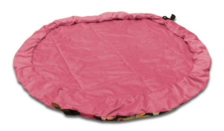 Worek mięciutka mata na zabawki 3w1 wzór KWIATY