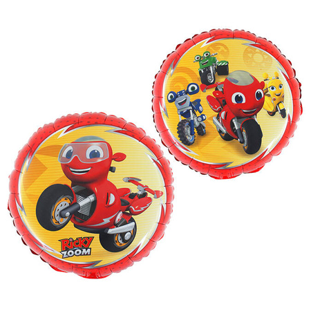 Balon foliowy okrągły Ricky Zoom 18 cali /  45 cm