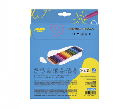 Kredki świecowe 24 kolory woskowe Trivax JOVI