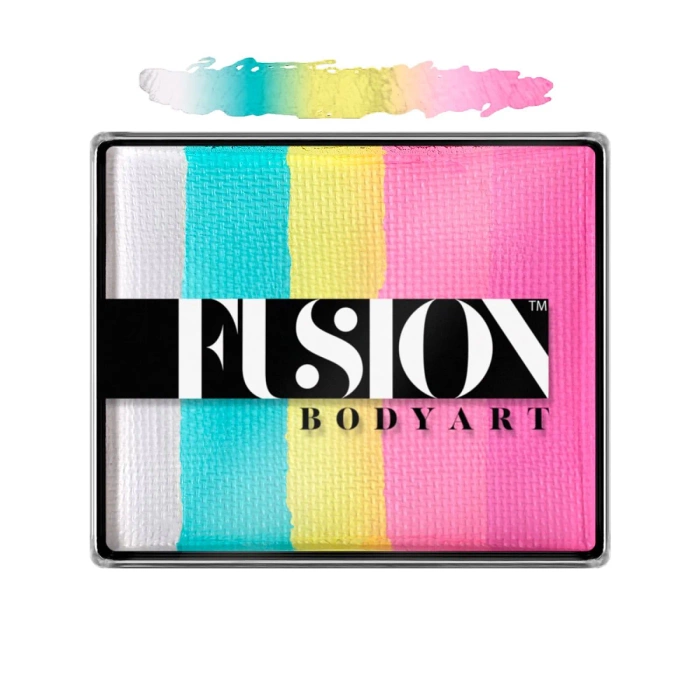 FUSION Body Art Rainbow Split Cake farba do malowania twarzy i ciała 50 gram/ dokończyć