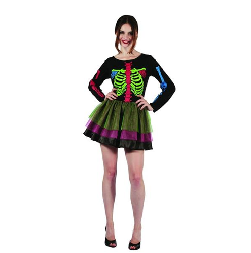 Szkieletorka Neon sukienka z długim rękawem rozm uniwersalny