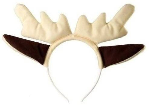 Opaska Rogi renifera i Uszy Materiałowa