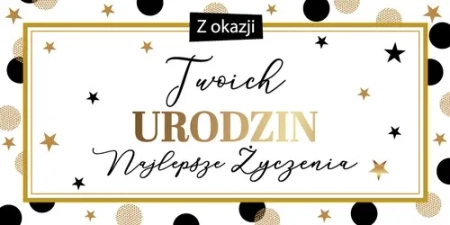 Pudełko ozdobne na banknoty Z okazji urodzin
