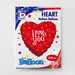 Serce z nadrukiem I Love You balon foliowy 18"