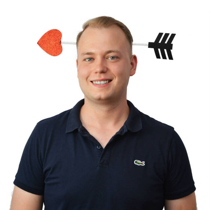 Opaska Strzała Amora na Walentynki