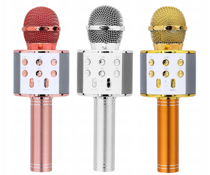 Mikrofon bezprzewodowy KARAOKE Bluetooth + głośnik