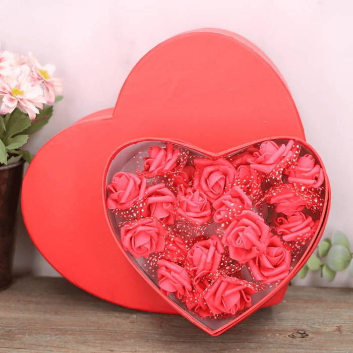 Pudełko prezentowe FlowerBox SERCE czerwone