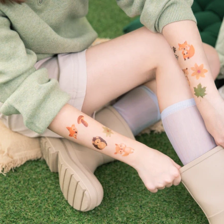 Tatuaże zmywalne wodne dla dzieci Leśni przyjaciele 20szt.