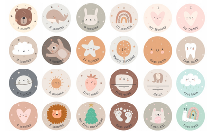 Foto rekwizyty Fotokarty dla dziecka Woodland 12szt.