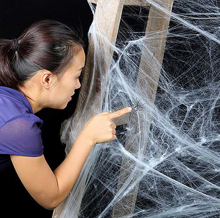 Pajęczyna biała 4 PAJĄKI 20 gram