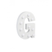 Świecąca Litera LED "G" Light Letter, drewniana biała 17x12 cm