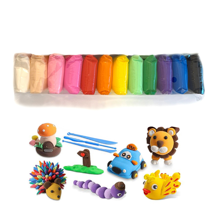 Piankolina plastelina 12 kolorów Zestaw DP Craft