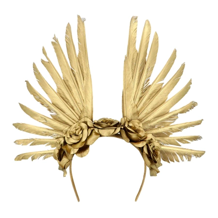 Opaska korona Tiara Stella z piórami