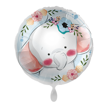 Słonik balon foliowy okrągły 18 cali