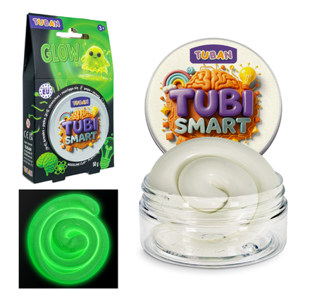 Smart plastelina TUBI - GLOW - świecąca w ciemności 50 g