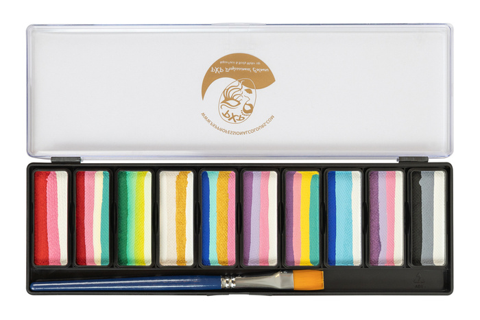 Paletka farb do twarzy Splitcake Blurred Lines 10x10g + pędzel