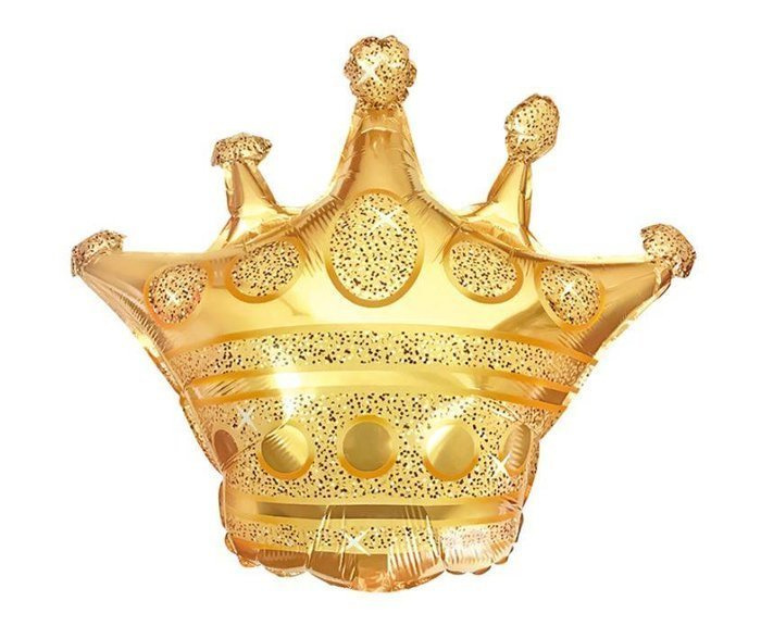 Korona złota balon foliowy 37x40 cm