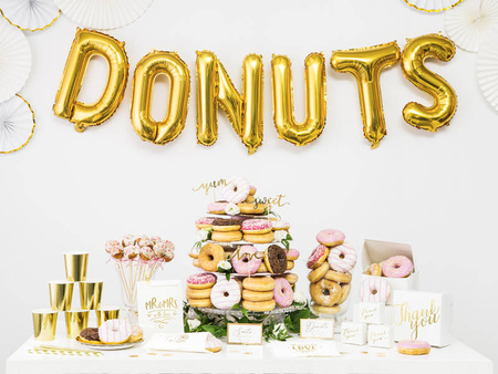 Pudełka na prezenty dla gości Thank you białe 6 cm 10 szt.