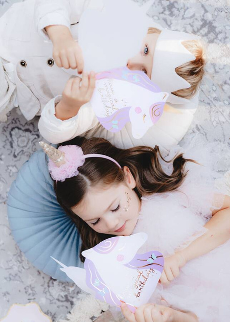 Kartka urodzinowa Jednorożec 15x18.5cm + koperta