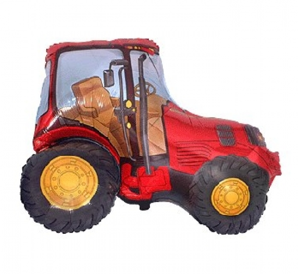Balon foliowy traktor 24 cale czerwony