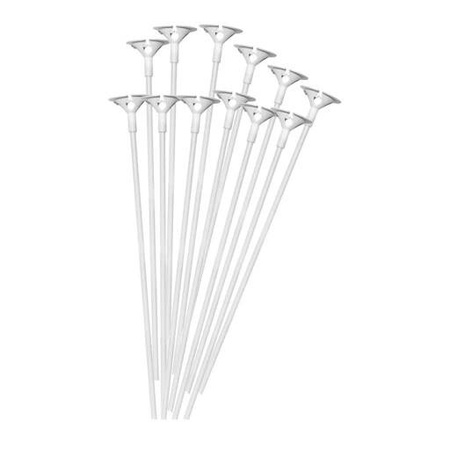 Patyczki do balonów z zatyczkami papierowe (klips) 100 szt.