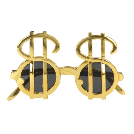 Zestaw szelki, mucha i okulary Dolar złoto czarny