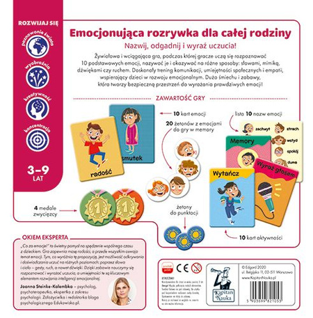 CO ZA EMOCJE! 3-9 GRA EDUKACYJNA KAPITAN NAUKA