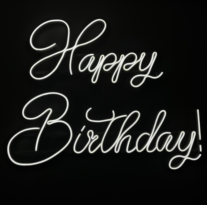 Napis LED neon - Happy Birthday
