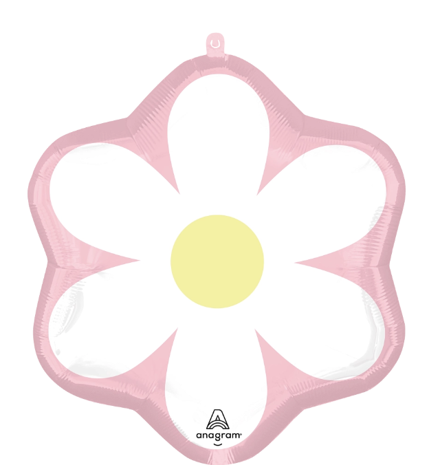 Balon foliowy stokrotka kwiatek różowy 22 cale