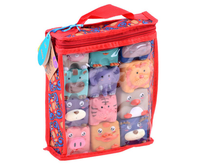 Klocki gumowe do kąpieli zwierzątka ZOO